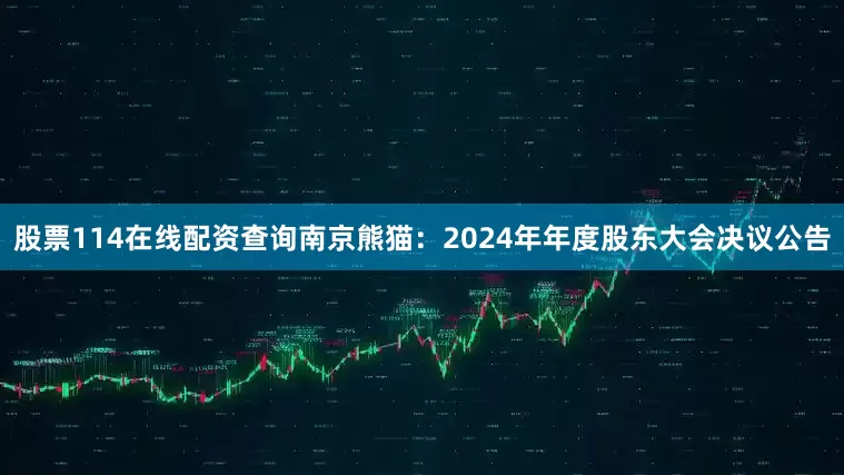 股票114在线配资查询南京熊猫：2024年年度股东大会决议公告