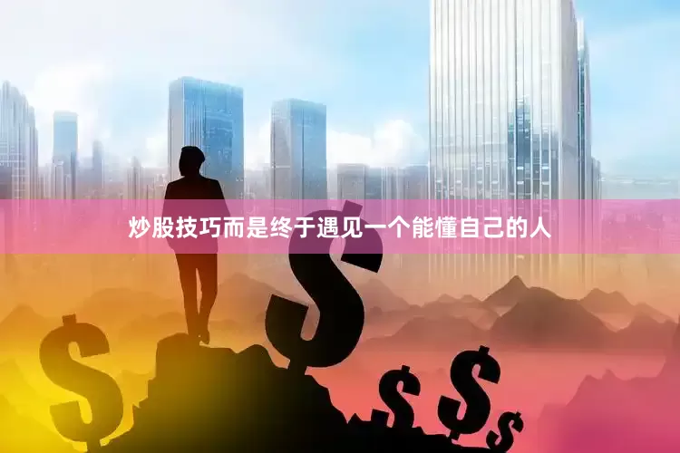 炒股技巧而是终于遇见一个能懂自己的人